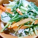 水菜＆人参のスープ